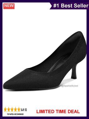 Women's Kitten Heel Pointed Toe Dress Pumps